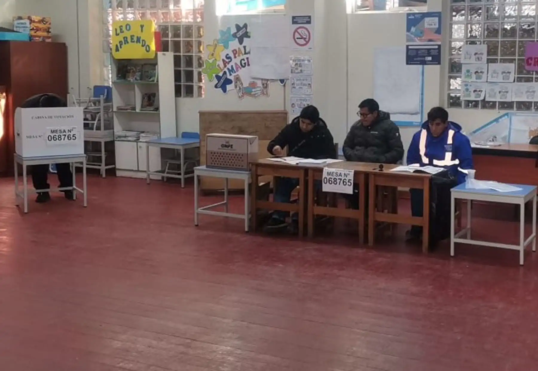 Elecciones 2026: primera mesa de votación en Pasco se instal