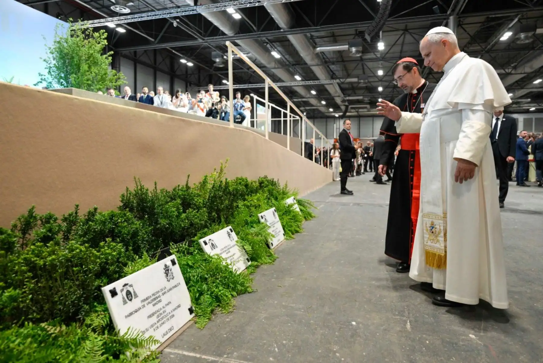 El discurso del papa, que fue largamente ovacionado por los parlamentarios al final, con algún grito de "¡Viva el papa!. Foto: AFP