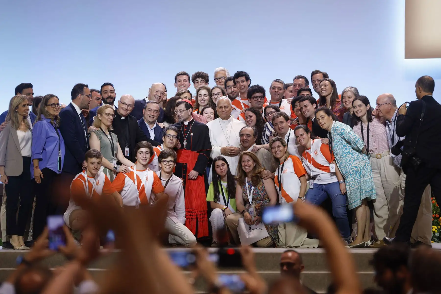 El discurso del papa, que fue largamente ovacionado por los parlamentarios al final, con algún grito de "¡Viva el papa!. Foto: AFP