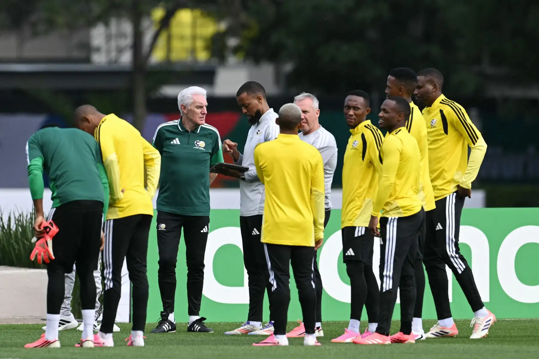Sudáfrica se prepara para su prueba en el Azteca ante México