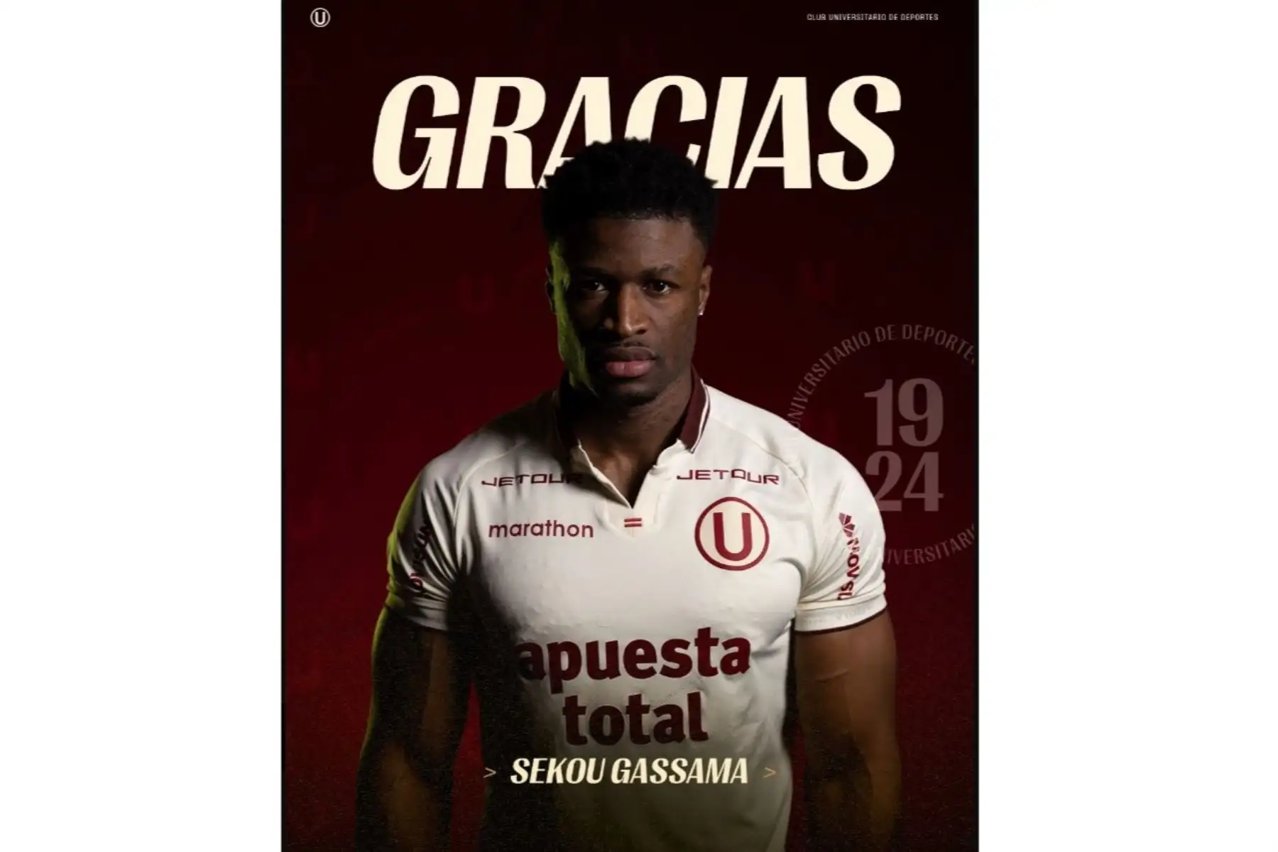 No va más: delantero Sekou Gassama deja la “U” sin