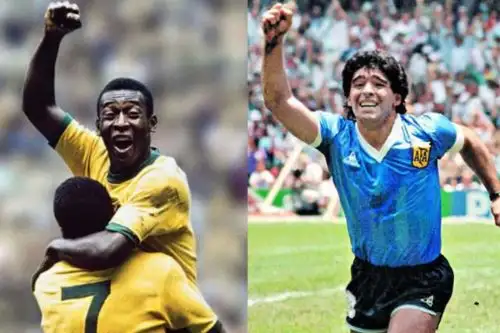 Mundial 2026: Gloria en el cielo a  los mitos del fútbol. Pelé y Diego Maradona, simplemente maravillosos