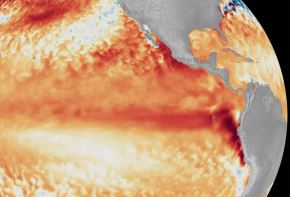 La NOAA, la agencia climatológica de Estados Unidos declaró activo el fenómeno de El Niño global y prevé que este se intensifique en los próximos meses. Foto: Satélites de la NOAA