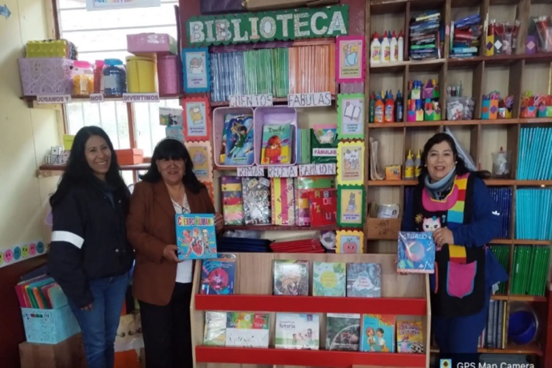 Petroperú implementa biblioteca en escuelas públicas de Moqu