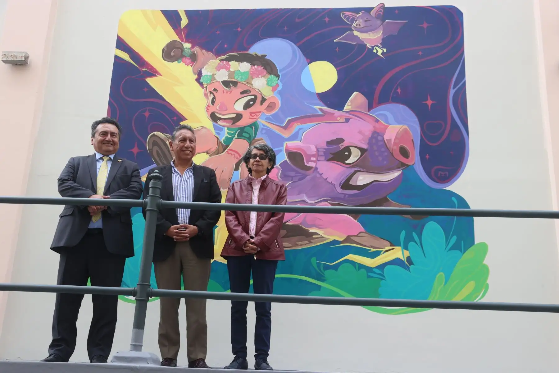 Editora Perú y la Casa de la Literatura Peruana reforzaron su alianza institucional durante la inauguración del Festival del Libro y la Lectura “Estación de Lectores: Literatura e identidad peruana”, que se realiza del 12 al 14 de junio. En la jornada se presentaron murales inspirados en la literatura peruana, mitos de la costa, los Andes y la Amazonía. Foto: ANDINA/Melina Mejía.