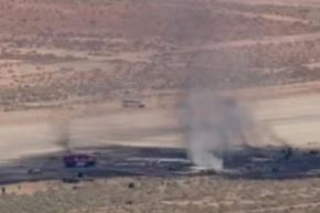De acuerdo a la base Edwards de la Fuerza Aérea, los ocho tripulantes perdieron la vida durante un operativo rutinario. Foto: Captura TV