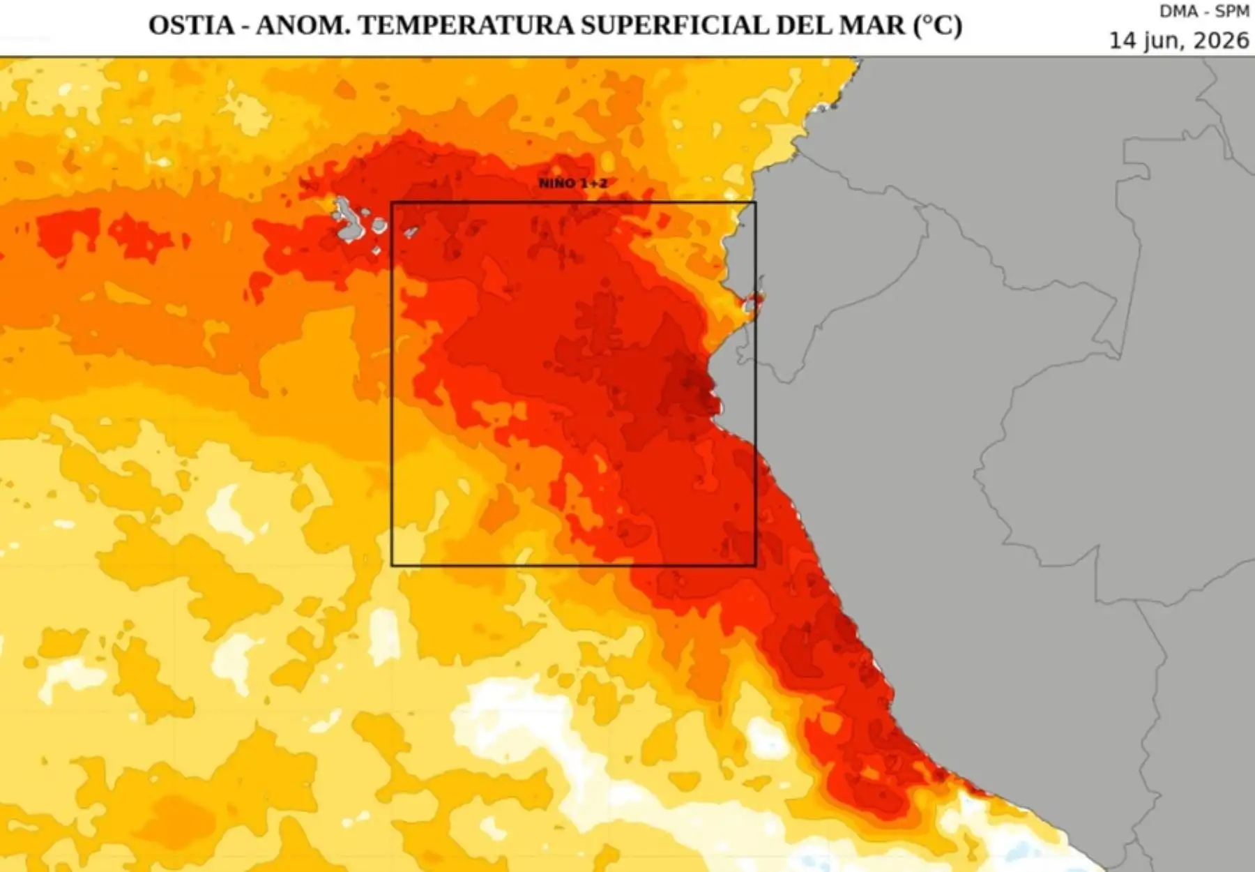 Senamhi: hay 99 % de probabilidad de que El Niño sea fuerte a muy fuerte en el verano 2027