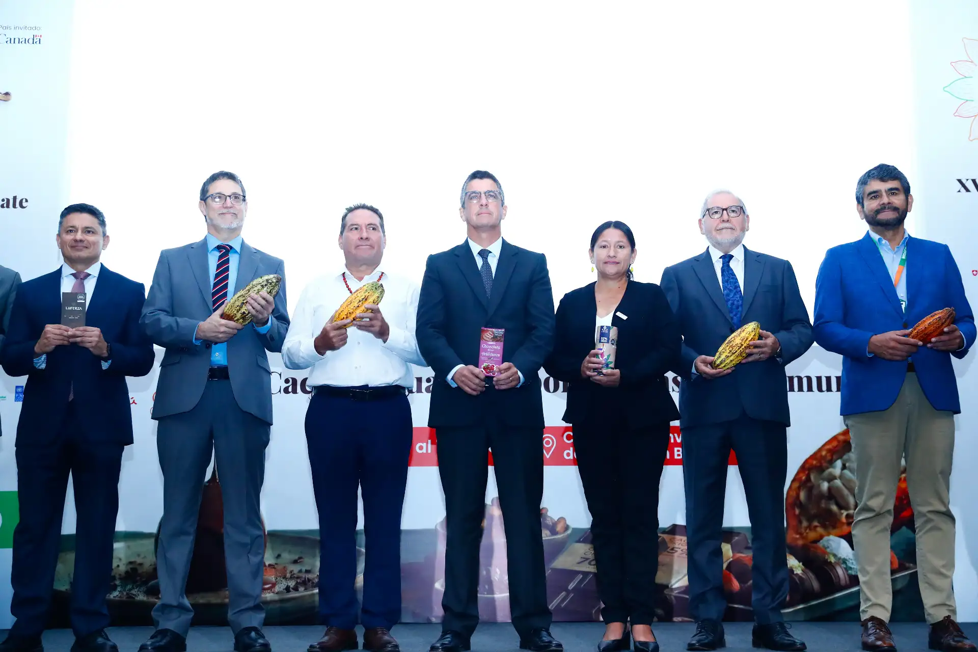 Desde el auditorio de Promperú en San Isidro se realizó el lanzamiento oficial del Salón del Cacao y Chocolate Internacional 2026, que se realizará del 16 al 19 de julio en el Centro de Convenciones Lima de San Borja, y en esta edición tiene como país invitado a Canadá. Foto: ANDINA/Daniel Bracamonte