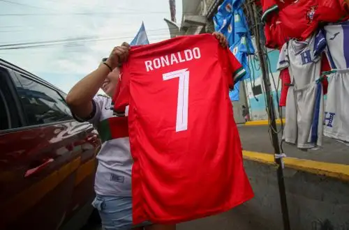 La camiseta númer 7 de Ronaldo abundan en Houston