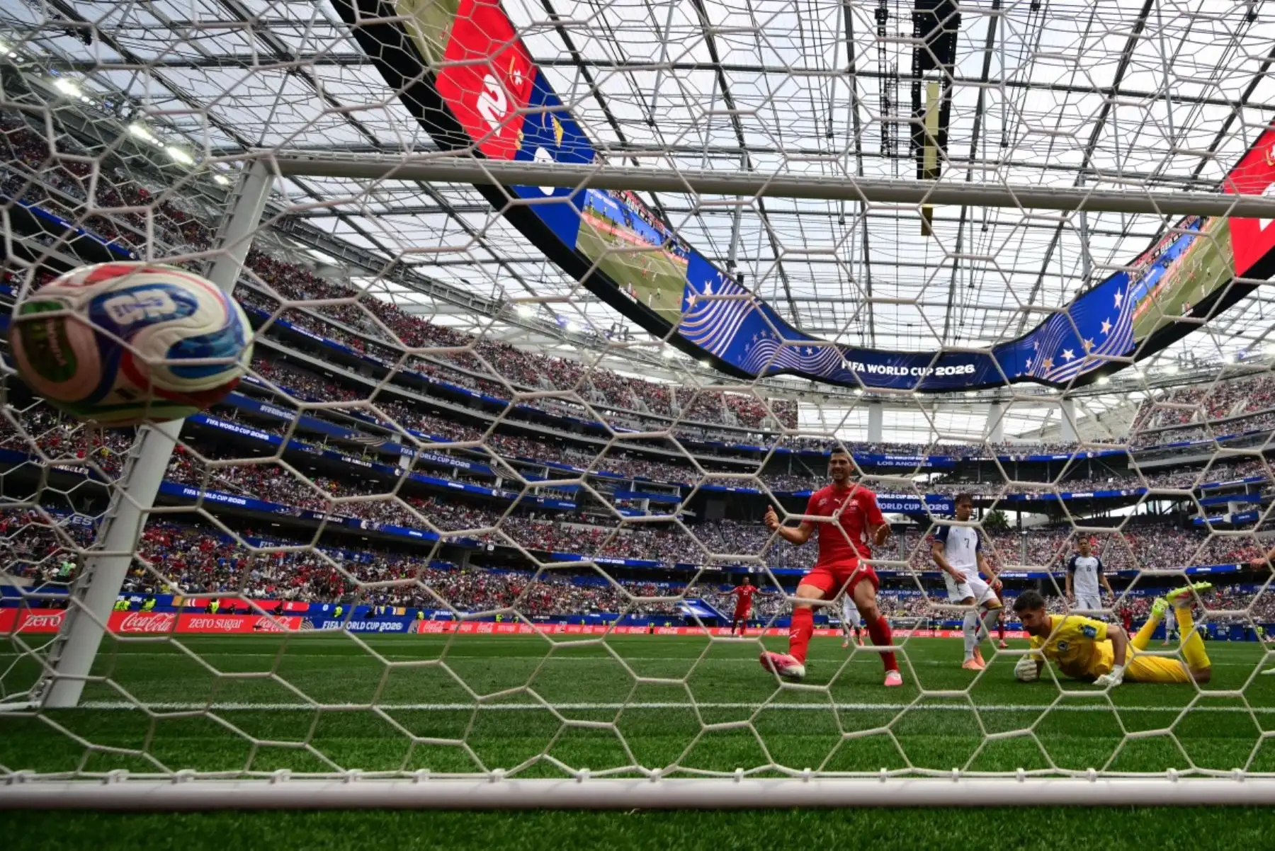 Suiza quedó bien encaminada en el Grupo B del Mundial 2026 tras vencer 4-1 a Bosnia-Herzegovina. Foto: ANDINA/AFP.