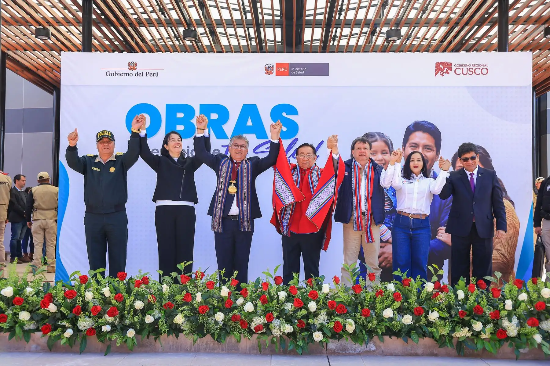 Durante su visita oficial a la región Cusco, el presidente de la República, José María Balcázar, inspecciona las modernas instalaciones del Hospital Antonio Lorena el sábado 20 de junio de 2026, acompañado de autoridades cuzqueñas. Foto: ANDINA/Presidencia