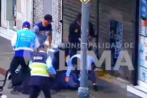 Detienen a presunto autor de robo a cambista en la iglesia La Merced. Foto: ANDINA/CapturaTV.