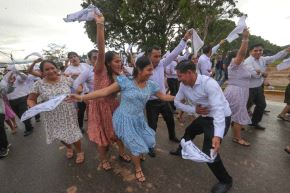 Más de un millar de pobladores y turistas participan de los festejos por la Fiesta de San Juan que se realizan en Moyobamba, región San Martín. ANDINA/Carlos Américo Lezama Villantoy