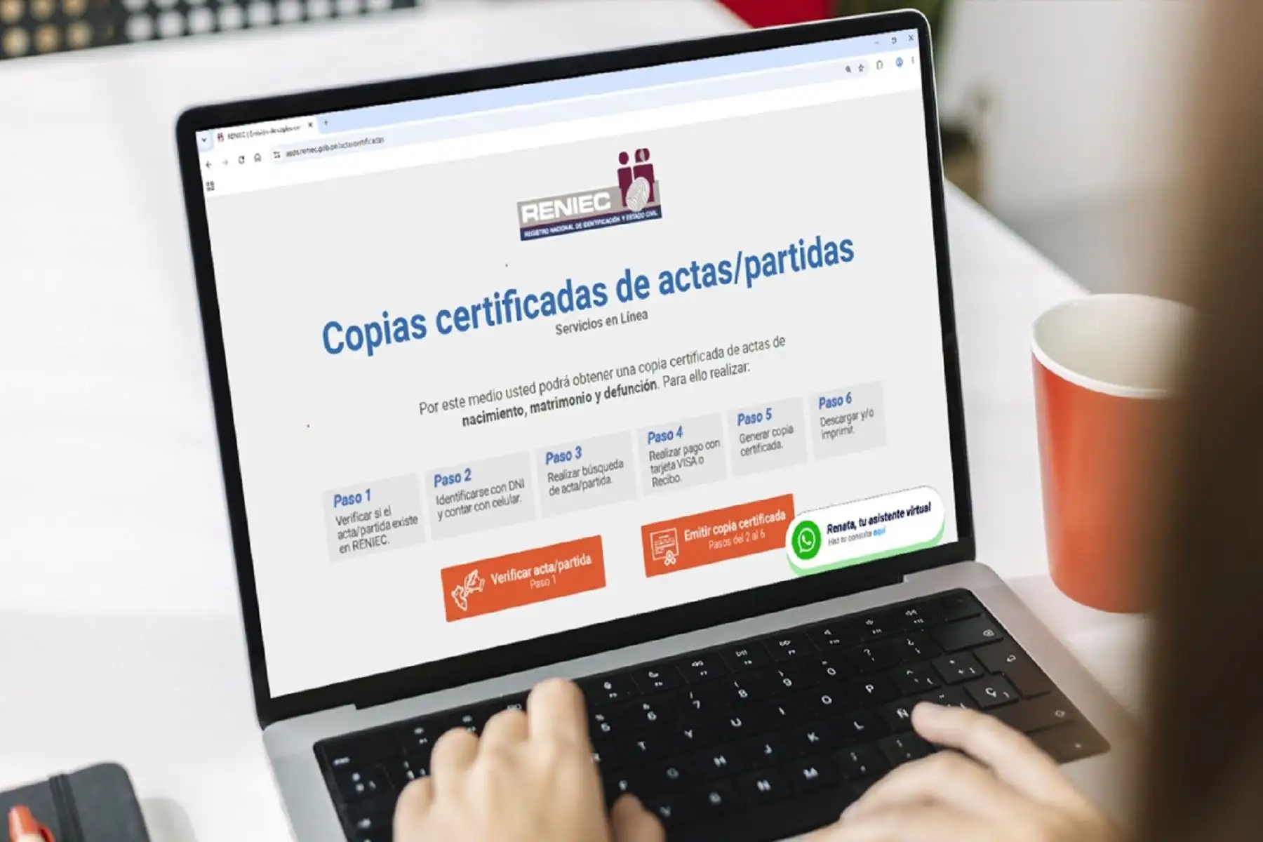Reniec restablece sus servicios virtuales tras culminar trabajos de mantenimiento