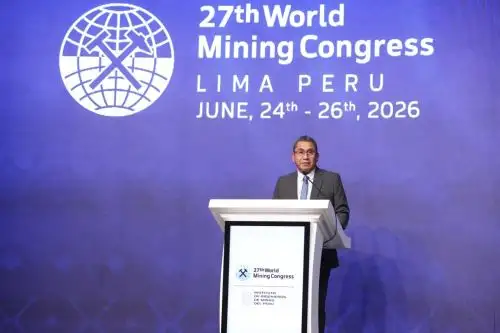 El ministro de Energía y Minas, Waldir Ayasta Mechán, inauguró el vigésimo séptimo Congreso Mundial de Minería - World Mining Congress 2026 en Lima. ANDINA/Difusión