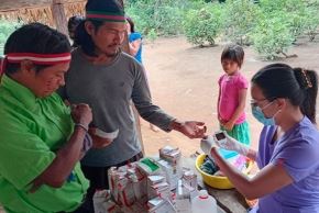 Las brigadas interculturales priorizan la atención de menores de 5 años, gestantes, puérperas, adultos mayores, personas con discapacidad o con enfermedades crónicas y familias pertenecientes a pueblos indígenas u originarios. Foto: Minsa
