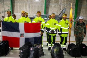 Los rescatistas dominicanos trabajarán con los organismos de seguridad venezolana para atender a la población tras los fuertes sismos. Foto: @delcyrodriguezv