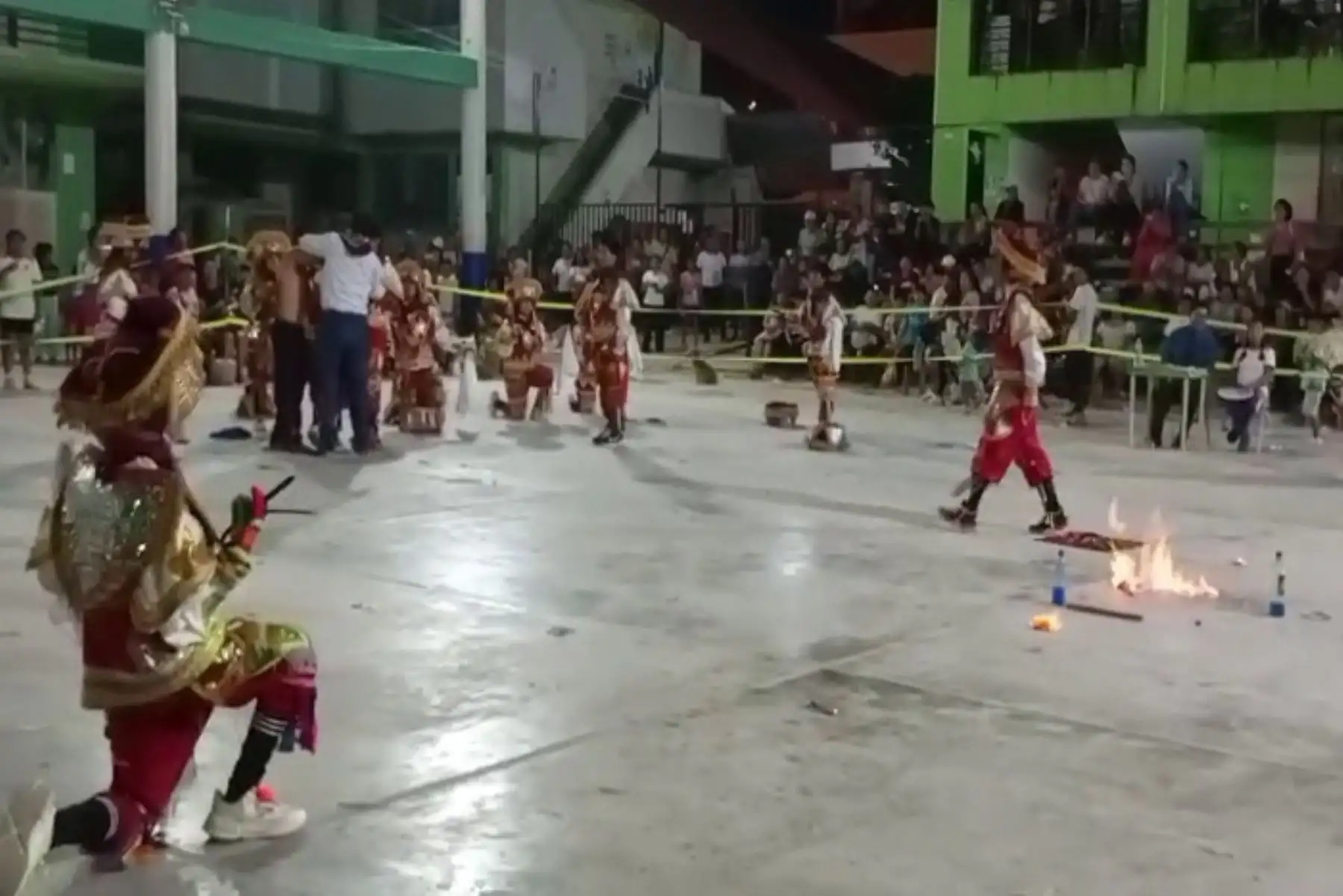 Estudiante sufre quemaduras en el rostro durante presentación artística en Junín