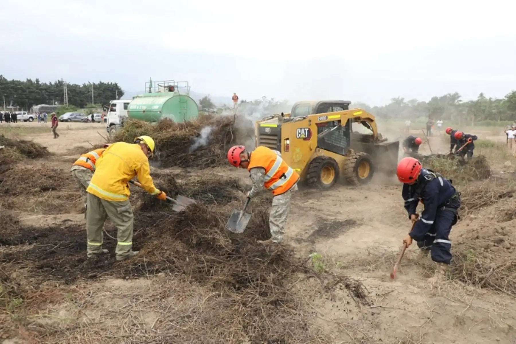Lambayeque realizó exitoso simulacro ante incendios forestales y estructurales