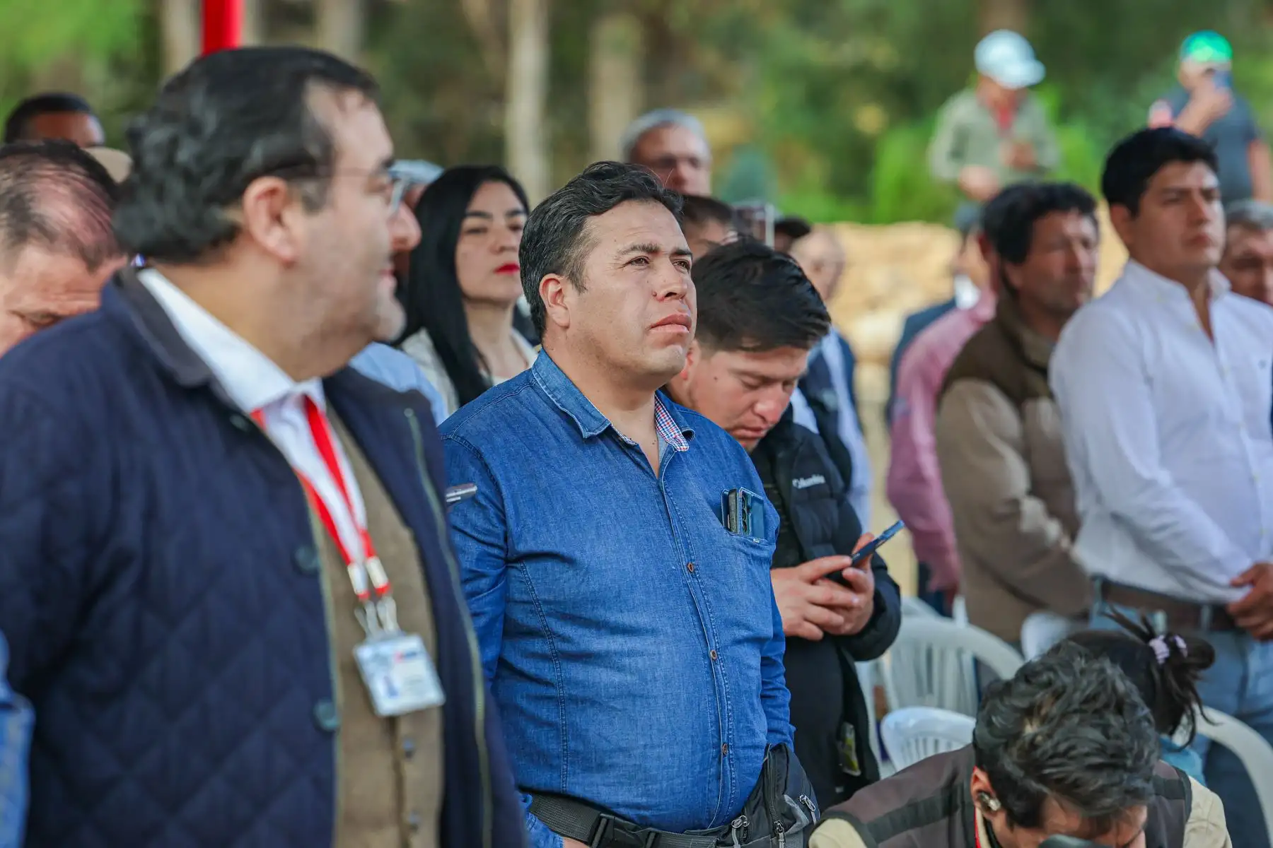 El presidente José María Balcázar participó en la declaratoria de viabilidad del proyecto vial de la zona urbana I de El Molino, Sector 22 – Samana Cruz, en la faja marginal del río Mashcón. Foto: Presidencia