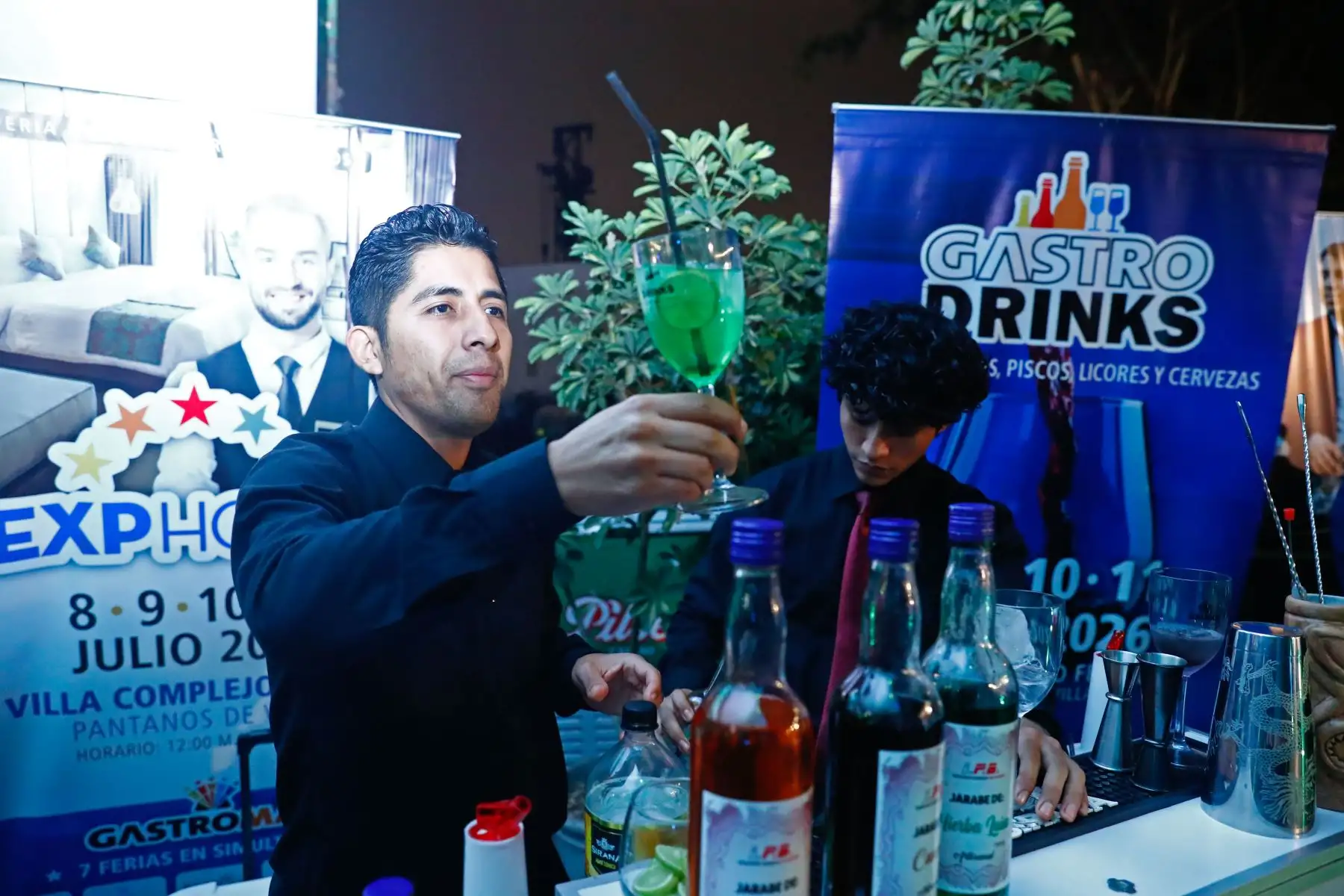 En conferencia de prensa se realizó la presentación oficial de la Gastromaq 2026, la Feria Feria Internacional de Maquinarias, Tecnología y Servicios para la Industria Gastronómica, Hotelera y Afines, que se realizará del 8 al 11 de julio en la Villa Complejo Ferial de Chorrillos. Hubo degustación de diversos productos culinarios y bebidas. Foto: ANDINA/Daniel Bracamonte