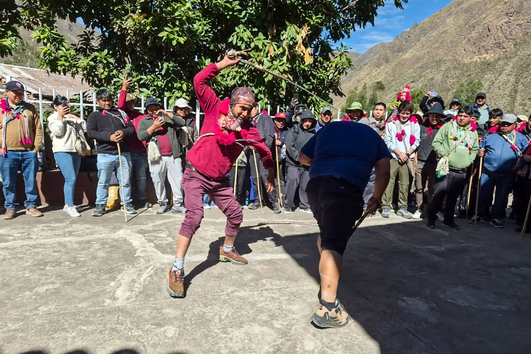 La población recibió a los peregrinos entre muestras de devoción, luego de una caminata de dos días por rutas de tradición andina. Foto: ANDINA/Difusión