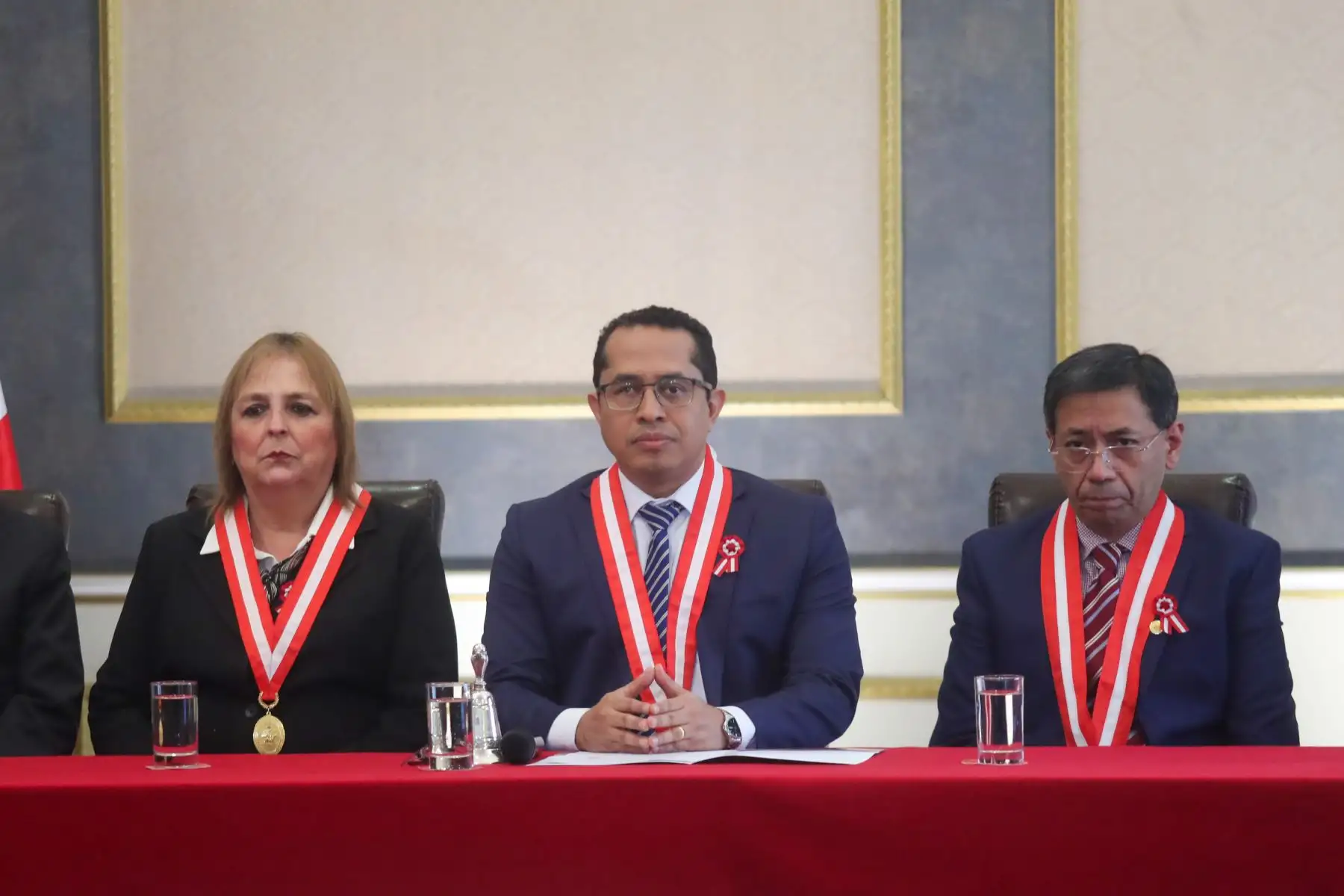 Autoridades electorales acompañan la sesión de proclamación general, realizada tras el desarrollo de la segunda vuelta presidencial. Foto: ANDINA/Ricardo Cuba.