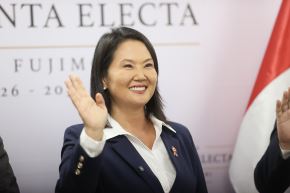Presidenta electa Keiko Fujimori declara a la prensa tras la proclamación del JNE que la oficializa como ganadora de las elecciones 2026 en segunda vuelta. Foto: ANDINA/Melina Mejía