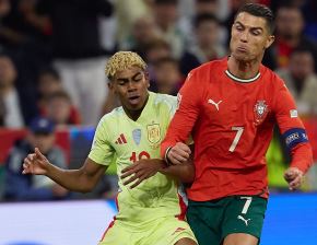 Ronaldo y Lamine Yamal