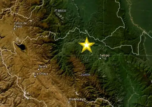 Hasta el momento no se han reportado daños personales o materiales a consecuencia del sismo de magnitud 4.5 registrado cerca de la ciudad de Satipo, en Junín.