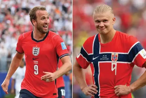 Harry Kane y Erling Haaland 