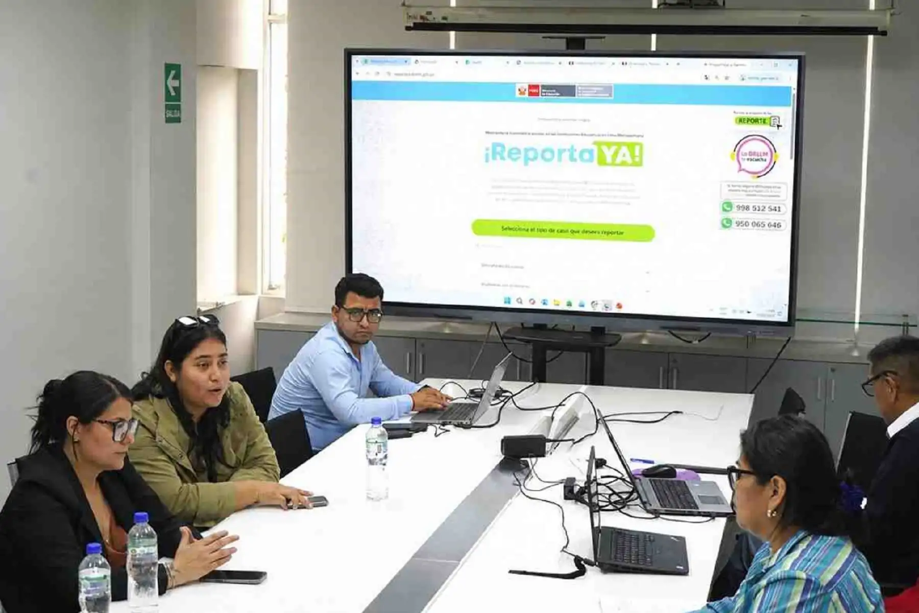 DRELM refuerza acompañamiento a familias de colegio de Ate y acuerda nuevas acciones