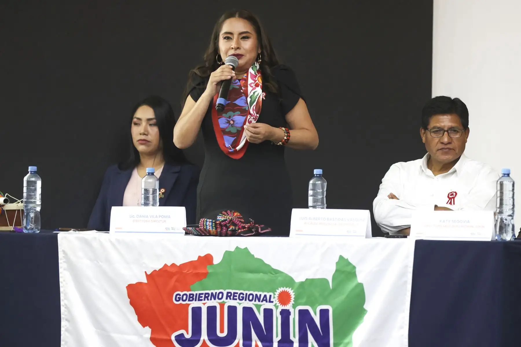 Durante el lanzamiento se informó que Junín será sede preliminar de la elección del Miss Perú 2027, como parte de la proyección de la región como destino de eventos. Foto: ANDINA/Jhonel Rodríguez.