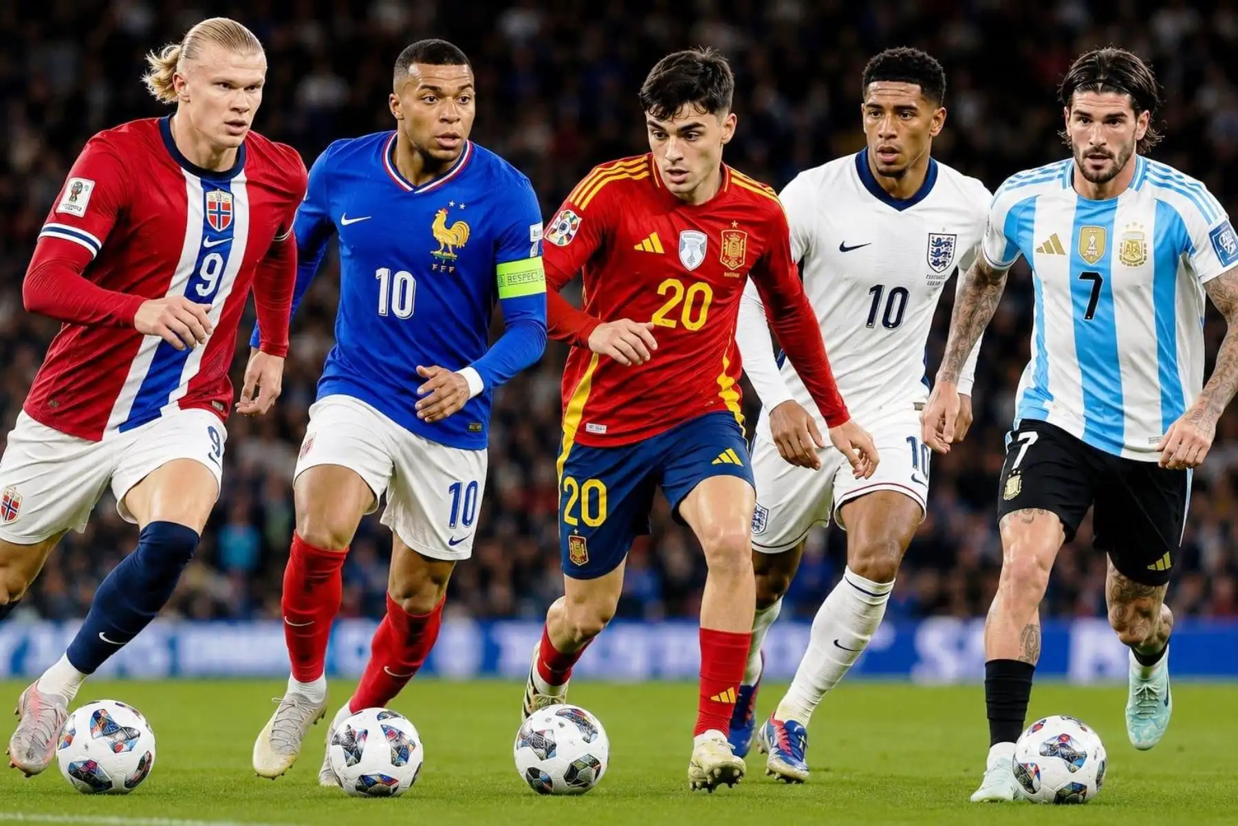 Más de 500 peruanos se llaman Haaland, 238 Mbappé, 175 Pedri, 125 Bellingham y 27 De Paul