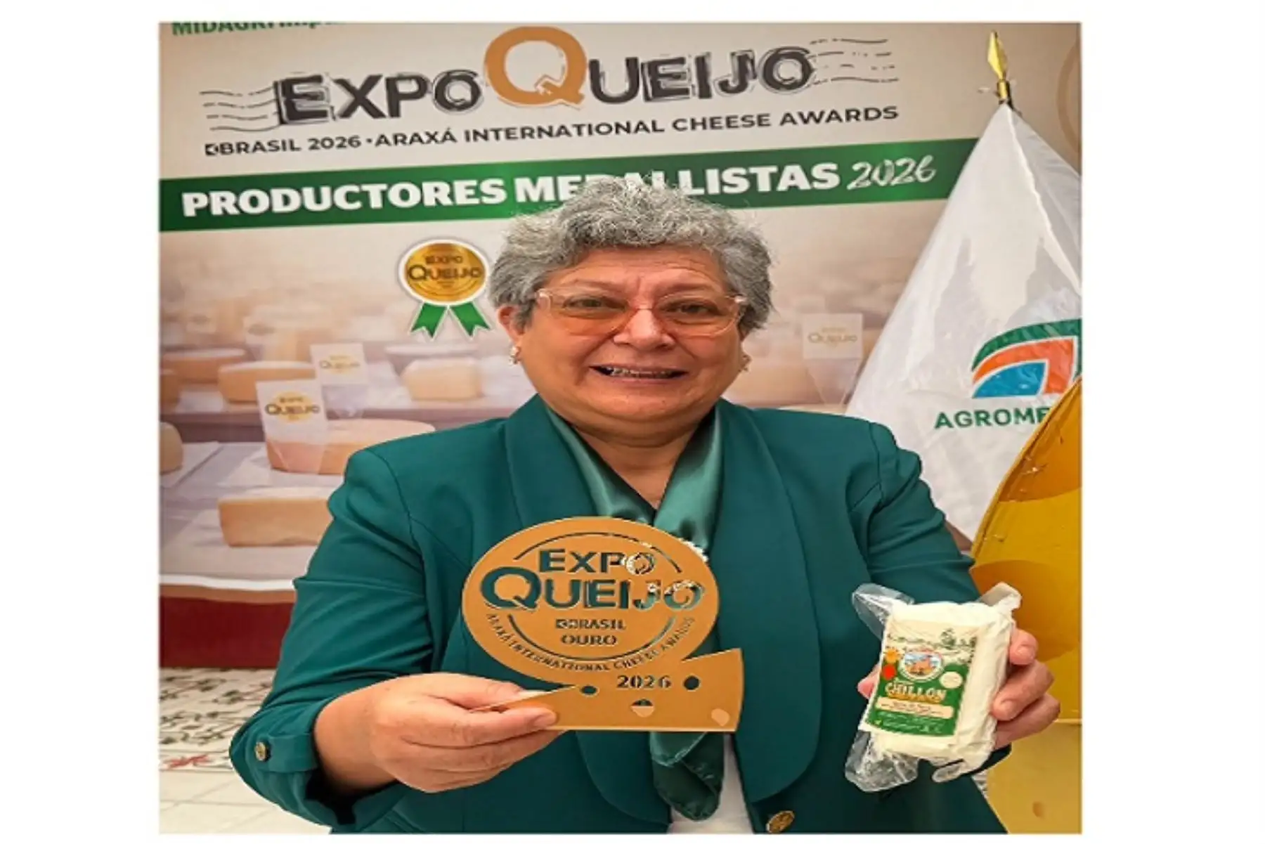 De bronce a oro: queso peruano de cabra “Chillón” hace historia en la Expo Queijo Brasil