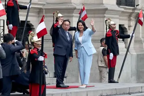 Presidente Balcázar recibe a la presidenta electa, Keiko Fujimori, en Palacio de Gobierno