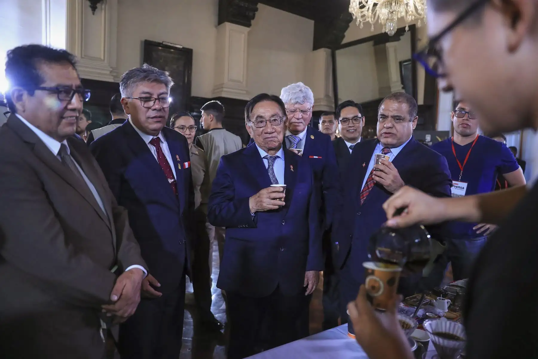 El presidente de la República, José María Balcázar, participó en la ceremonia de Lanzamiento de la Feria internacional de cafés especiales – FICAFÉ Cusco 2026, reafirmando el compromiso del Gobierno con el fortalecimiento de la caficultura peruana. Foto: ANDINA/Presidencia
