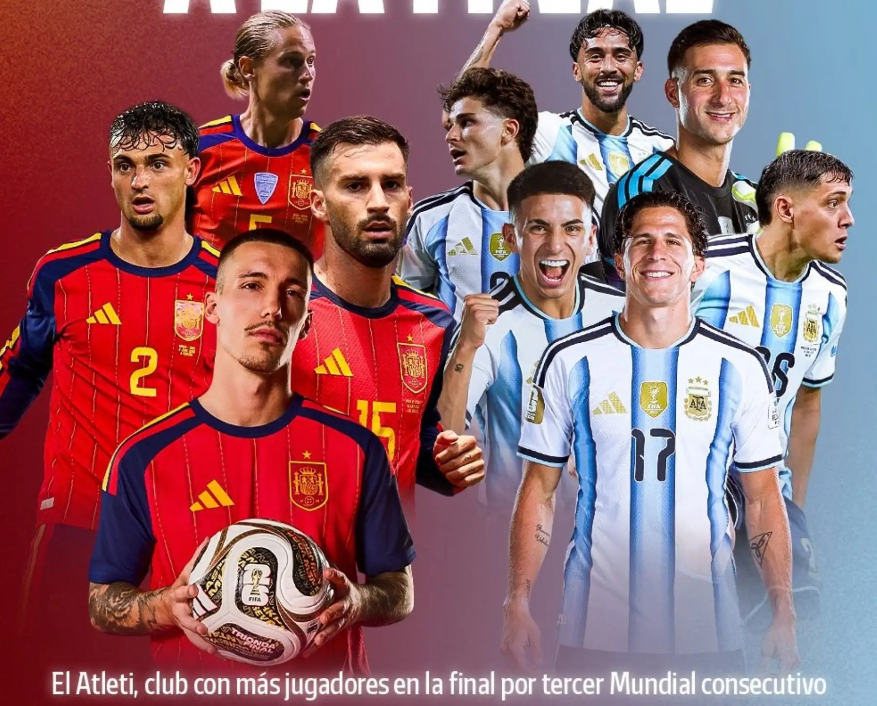 Atlético de Madrid será el club con más jugadores en la final del Mundial 2026
