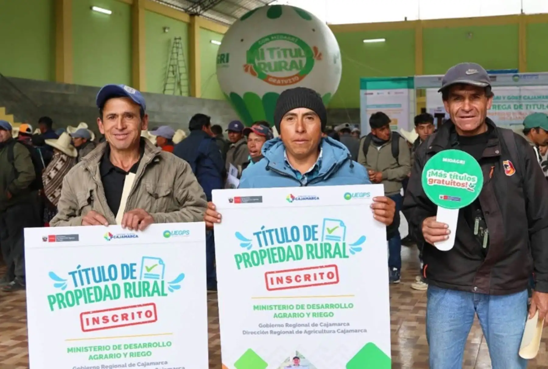 Cajamarca: Midagri refuerza agricultura familiar con 2,530 títulos de propiedad rural