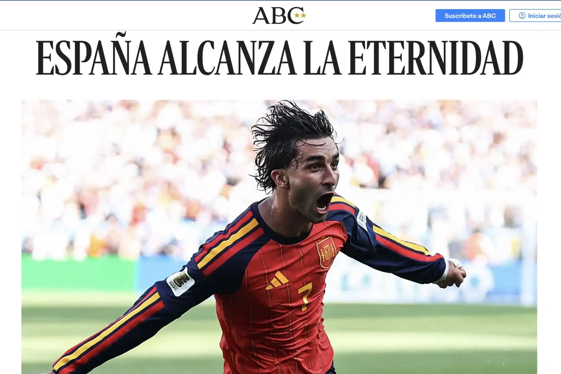 Así reacciona la prensa española tras obtener su segunda estrella al conquistar la Copa del Mundo 2026. España derrotó a Argentina 1-0 en la final jugada en Nueva York. Foto: Captura