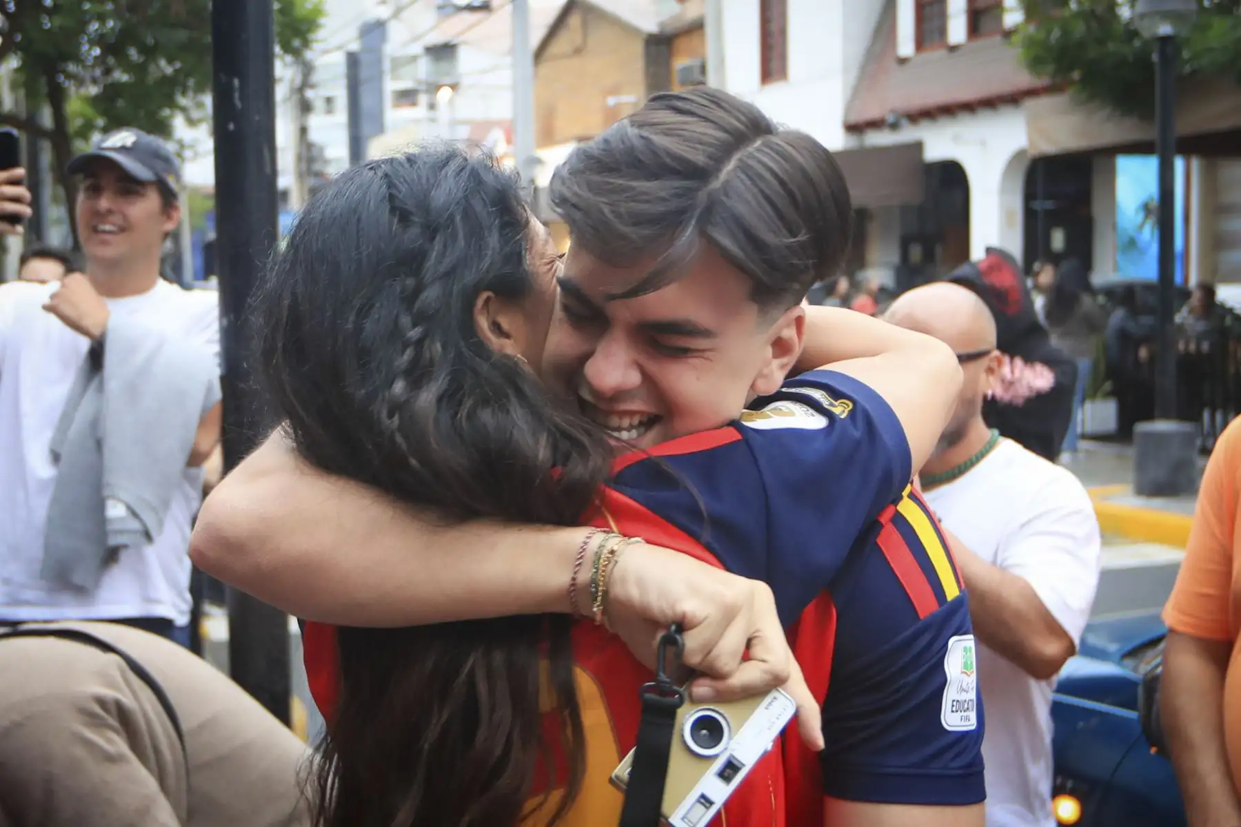 Reacciones de hinchas de España y Argentina en la final del Mundial 2026 en el parque Jhon F. Kennedy de Miraflores. Foto: ANDINARicardo Cuba