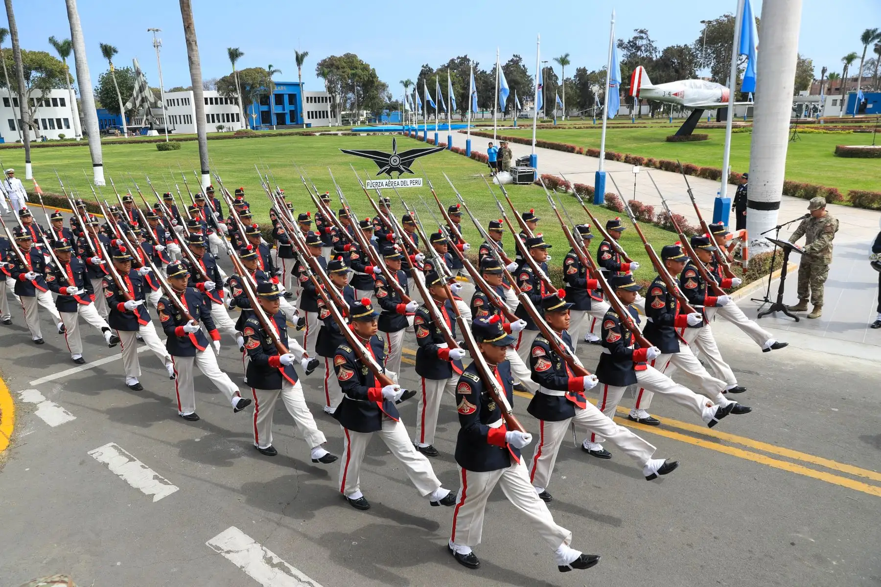 La Fuerza Aérea del Perú realizó los ensayos previos para la Gran Parada y Desfile Militar 2026 por las Fiestas Patrias del país Foto: ANDINA/Ricardo Cuba