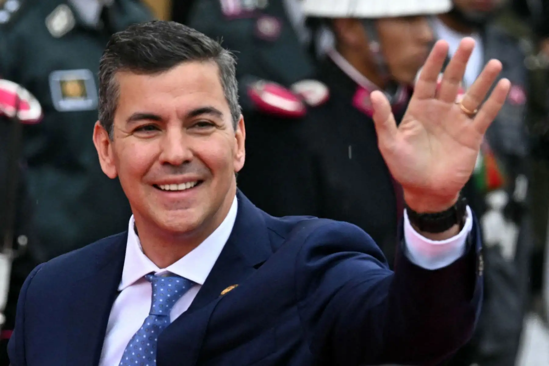 Santiago Peña, presidente de Paraguay. Foto: AFP