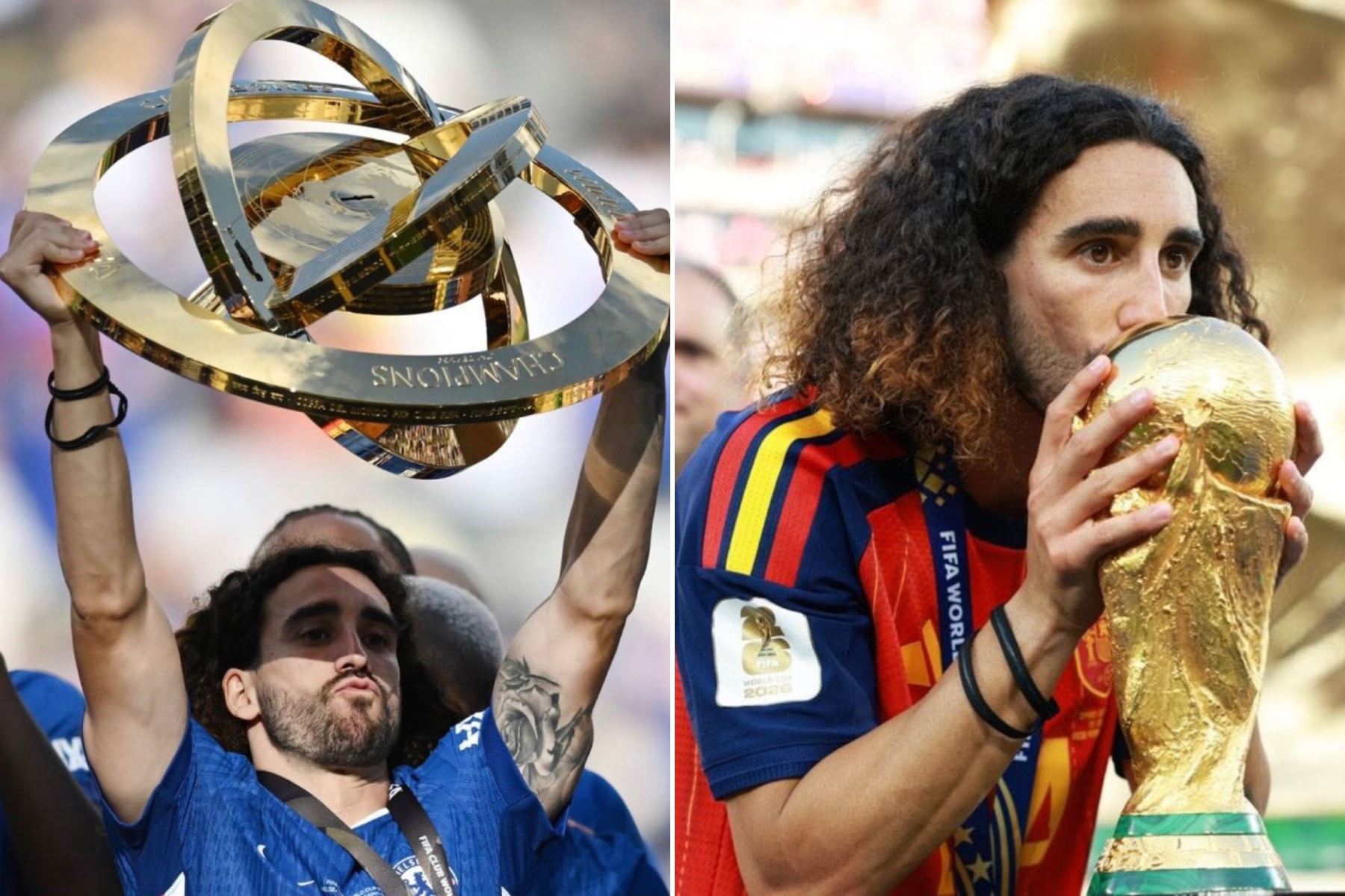 Marc Cucurella: único jugador en ser campeón de Mundial de Selecciones y Mundial de Clubes
