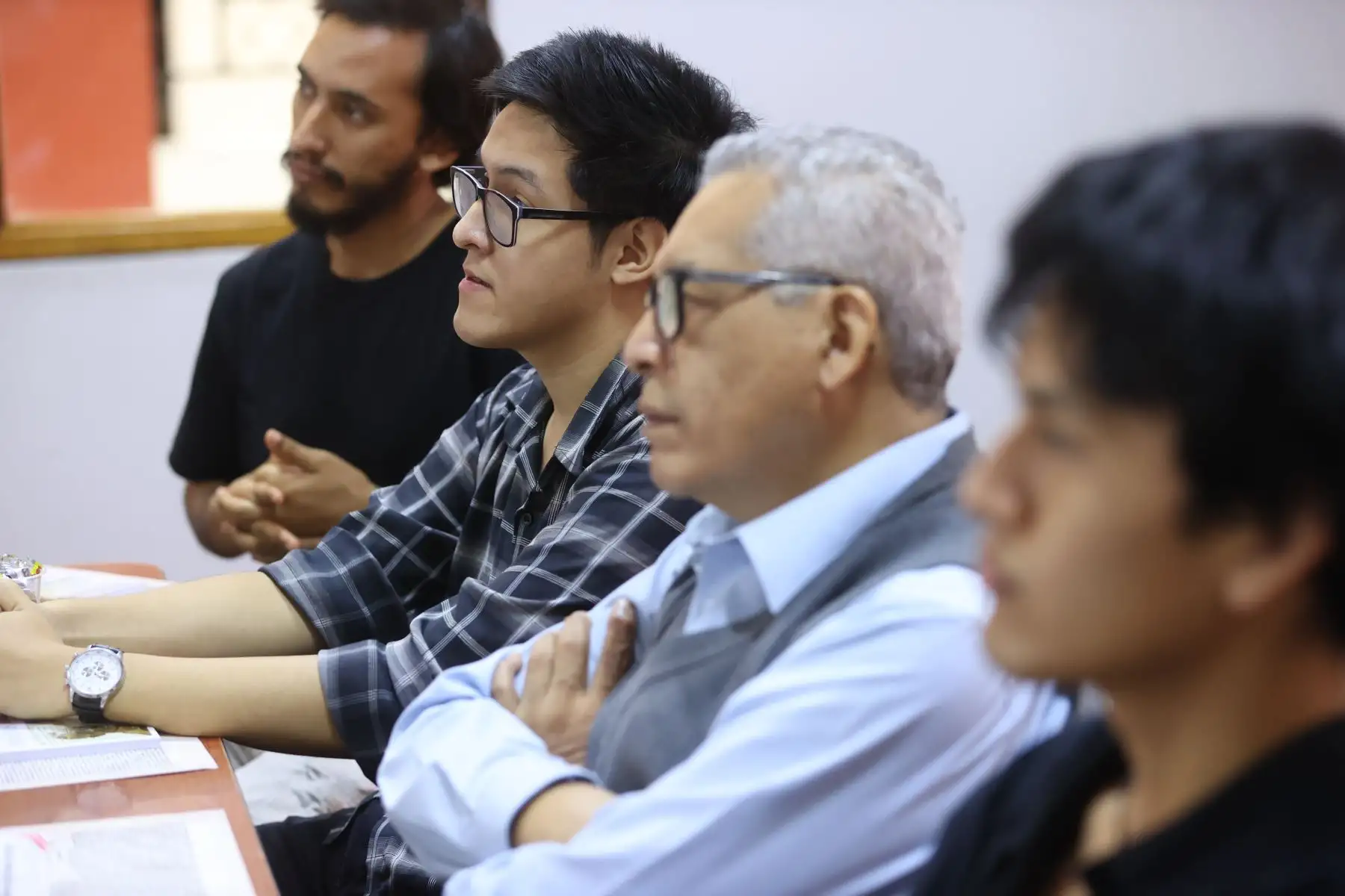 Alumnos de tercer y séptimo ciclo que cursan la carrera de Ciencias de la Comunicación en la Universidad José Faustino Sanchez Carrión de Huacho, visitan las instalaciones de Editora Perú para participar de la experiencia Vive Andina.   Foto: ANDINA/Melina Mejía