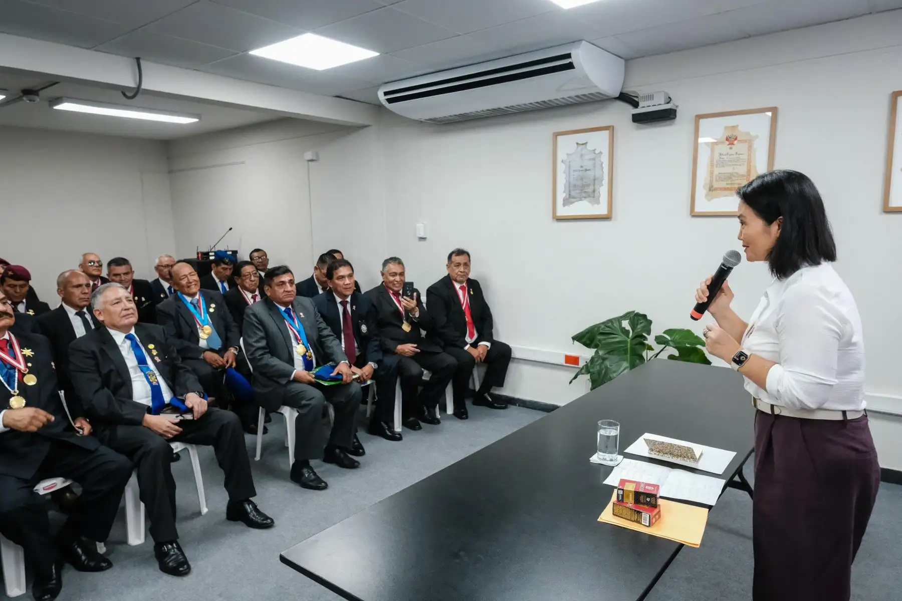 Asimismo, reafirmó que, frente al avance de la delincuencia, el crimen organizado y las extorsiones, el Perú necesita una Policía Nacional más fuerte y plenamente respaldada. Foto: OPE