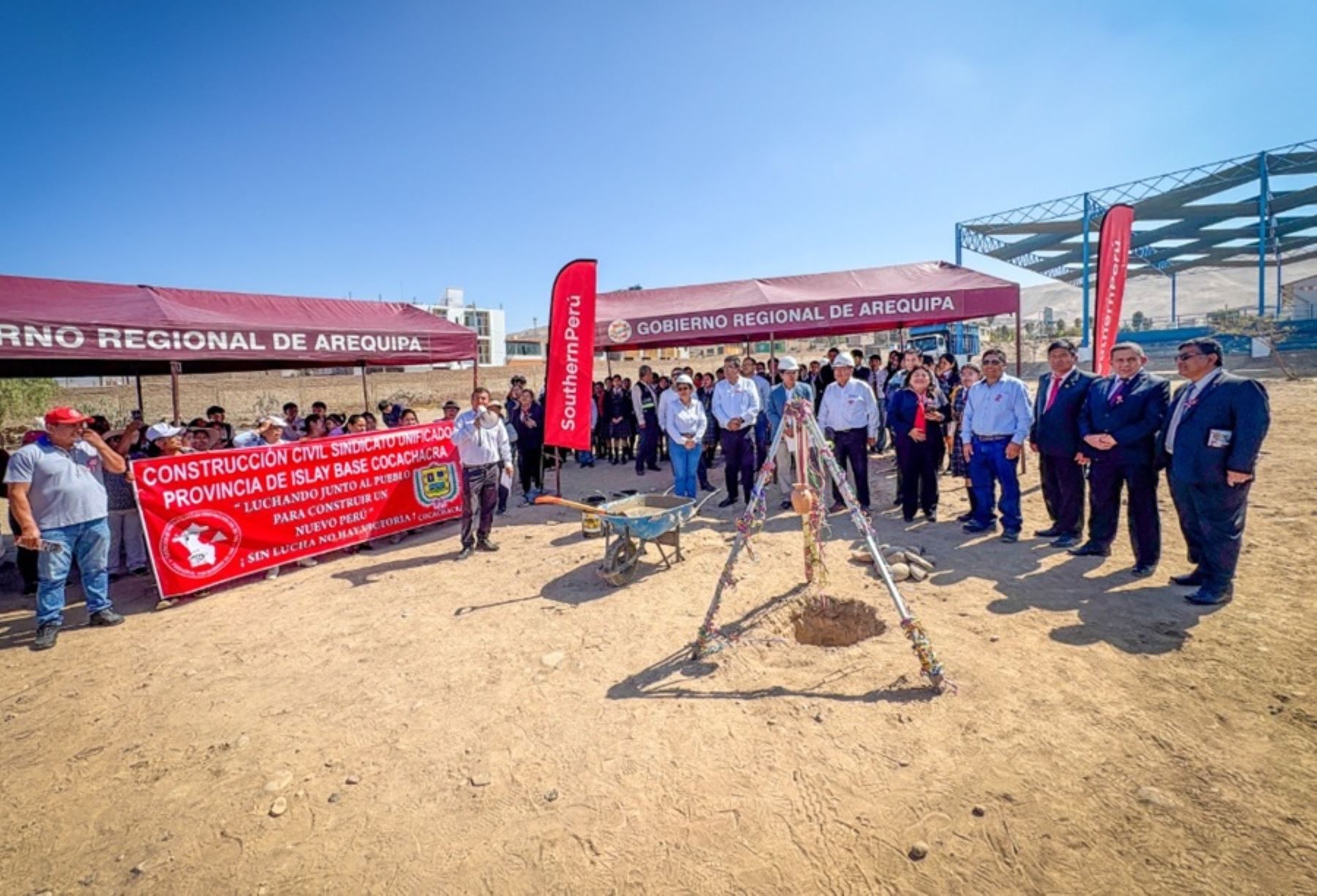Arequipa: empieza construcción de colegio en Valle de Tambo mediante Obras por Impuestos