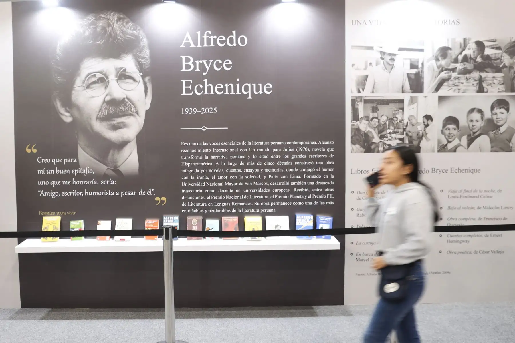 La Feria Internacional del Libro de Lima 2026 acerca al público a obras de Mario Vargas Llosa, Julio Ramón Ribeyro, Alfredo Bryce Echenique y Blanca Varela, junto a propuestas de autores contemporáneos como Jaime Bayly, Alonso Cueto y Renato Cisneros. Foto: ANDINA/Melina Mejía.