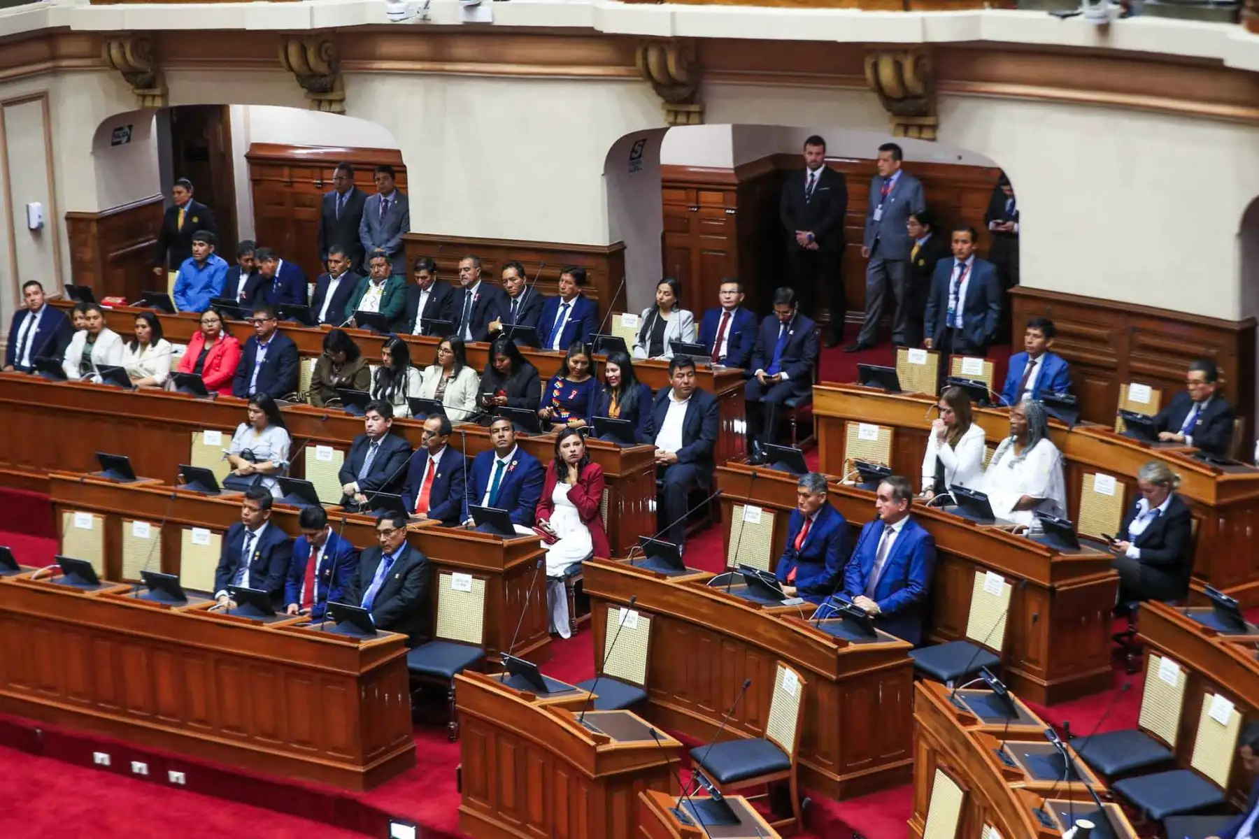 La Junta Preparatoria del Congreso de la República para el periodo parlamentario 2026-2031 se instaló en una sesión que fue conducida por la Mesa Directiva de la Junta Preparatoria, que preside el senador electo Miguel Ángel Torres Morales. Foto: ANDINA/ Ricardo Cuba