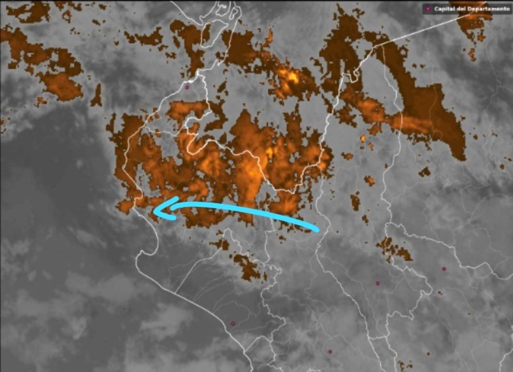 Piura soportará lluvias ligeras hasta el lunes 27 por ingreso de humedad desde la Amazonía